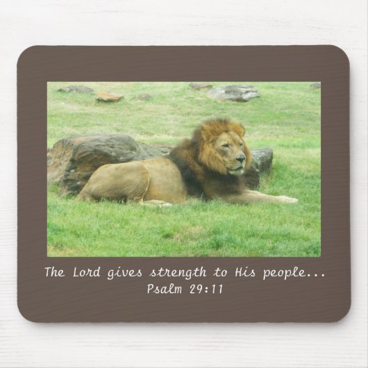 Tapis De Souris Lion Mousepad (Devant)