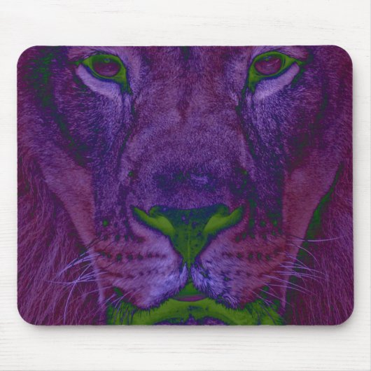 Tapis De Souris Lion Mousepad Abstrait (Devant)