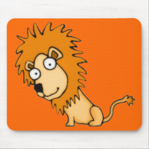Tapis De Souris Lion Mousepad de bande dessinée