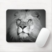 Tapis De Souris Lion noir et blanc (Avec souris)
