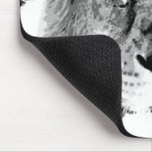 Tapis De Souris Lion noir et blanc (Coin)