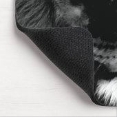 Tapis De Souris Lion noir et blanc (Coin)