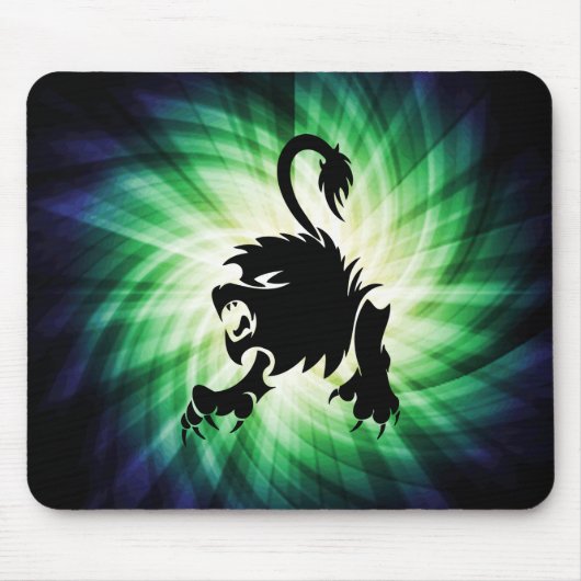 Tapis De Souris Lion noir ; Lion ; cool (Devant)