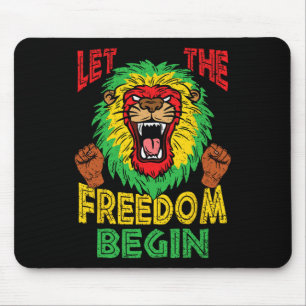 Tapis De Souris Lion Rasta Liberté Junetdix Black Histoire Afrique