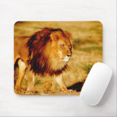Tapis De Souris Lion solitaire (Avec souris)