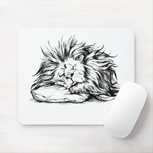 Tapis De Souris Lion-sommeil (Avec souris)