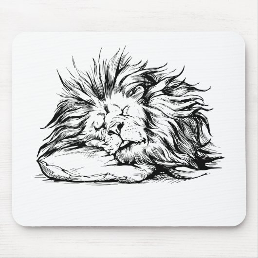 Tapis De Souris Lion-sommeil (Devant)