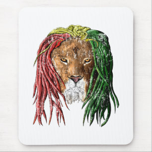 Tapis De Souris Lion vintage de reggae de Rasta
