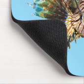 Tapis De Souris Lionfish - Conception abstraite - Découpe d'une ph (Coin)