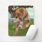 Tapis De Souris Lionne Chasseuse (Avec souris)