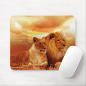 Tapis De Souris Lions (Avec souris)