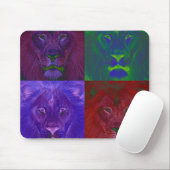 Tapis De Souris Lions Abstraits Mousepad (Avec souris)