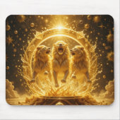 Tapis De Souris Lions d'or céleste (Devant)