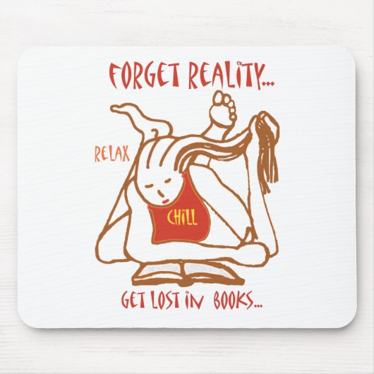 Tapis De Souris LIRE le ver de bibliothèque mousepad (Devant)