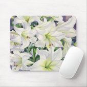 Tapis De Souris Lis blancs 2008 (Avec souris)