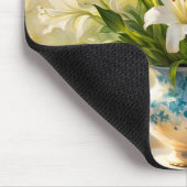 Tapis De Souris Lis de Pâques & Vase (Coin)