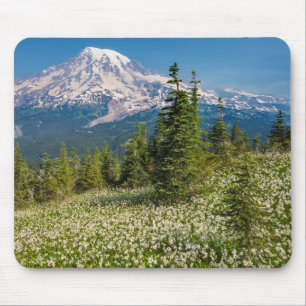 Tapis De Souris Lis des avalanches et Mont Rainier