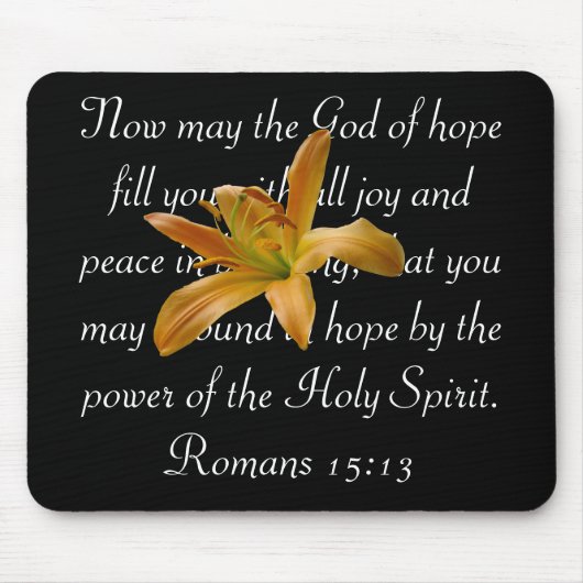 Tapis De Souris Lis orange (Devant)