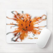 Tapis De Souris Lis orange Mousepad (Avec souris)
