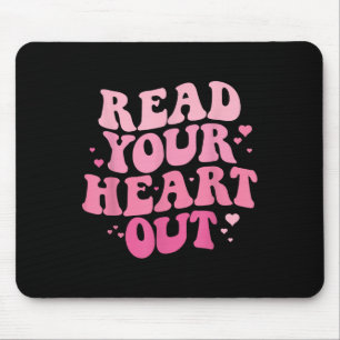 Tapis De Souris Lisez votre coeur Valentine Librarian Bookworm B