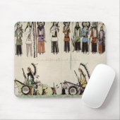 Tapis De Souris "Lissant la danse d'endroit" (encre sur le papier) (Avec souris)