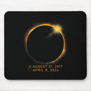 Tapis De Souris Liste de contrôle Eclipse Total Éclipse solaire 8 