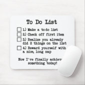 Tapis De Souris Liste de remue-ménage fraîche et drôle Mousepad (Avec souris)