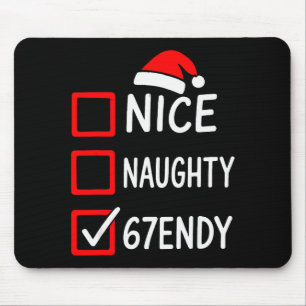 Tapis De Souris Liste de vérification de Noël 67endy – 6 7 Jolies