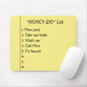 Tapis De Souris Liste "Honey-Do" (Avec souris)