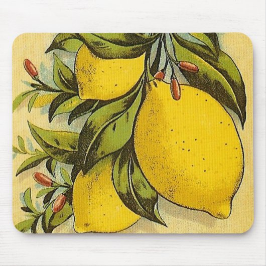 Tapis De Souris Listeux citrons (Devant)