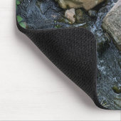 Tapis De Souris Lit de pierre | cascade | verdure forestière (Coin)