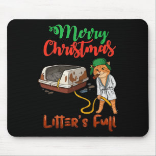 Tapis De Souris Litière pleine Joyeux Noël Amusant Amoureux des ch