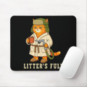 Tapis De Souris Litter’s Full Funny Cat Christmas Mpy For Cat Love (Avec souris)