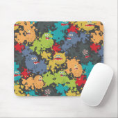 Tapis De Souris Little cute funny monsters (Avec souris)