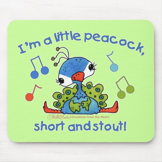 Tapis De Souris Little Peacock Short et Stout (Devant)