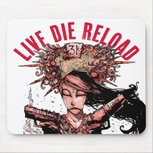 Tapis De Souris Live Die Reload mouse pad