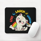 Tapis De Souris Live Lauder Drapeau Lesbien Rainbow Pride Mois Ki (Avec souris)