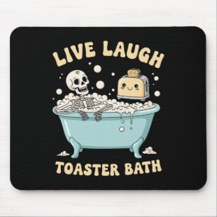 Tapis De Souris Live Lauder Toaster The Funny Skeleton Meme Dark H