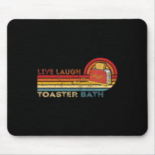 Tapis De Souris Live Laugh Toaster The Vintage Skeleton Meme Dark 