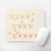 Tapis De Souris Live Logh Laugh Cute Notedry Mousepad (Avec souris)