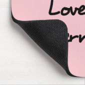 Tapis De Souris Live Love Bermuda Script Texte avec Ancre (Coin)