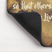 Tapis De Souris Live Simply Blossoms Mots Inspirants (Coin)