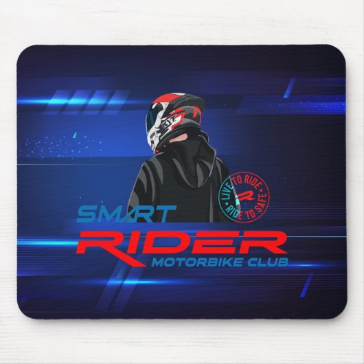 Tapis De Souris Live To Live (Moto) | Mousepad (Devant)