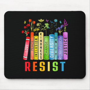 Tapis De Souris Livre des droits égaux Fleur Trump Droits des femm