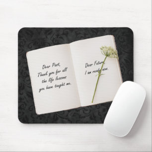 Tapis De Souris Livre Ouvert Avec Citation Inspirante