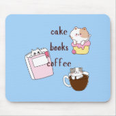 Tapis De Souris Livres à gâteaux Café (Devant)