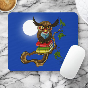 Tapis De Souris Livres Cute Owl