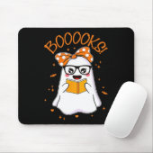 Tapis De Souris Livres Ghost Halloween femmes enseignant bibliothè (Avec souris)