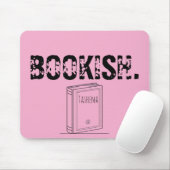 Tapis de souris livresque rose bébé (Avec souris)