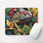 Tapis De Souris Lizard Leaves & Colour  (Avec souris)